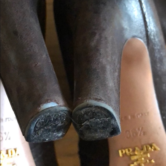 Prada brown nubuck boot - Picture 6 of 6